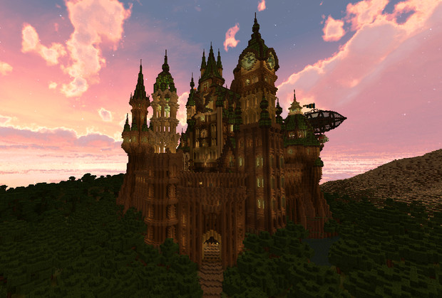 Minecraft 木彫の古城 ゼルコヴァ はすっこ さんのイラスト ニコニコ静画 イラスト