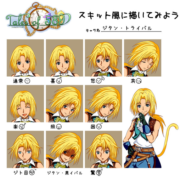 Tales Of 5 スキット風に描いてみた ジタン トライバル あっぷるぐみ さんのイラスト ニコニコ静画 イラスト