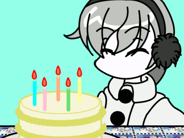 バースデーケーキ Gifアニメ よっしいまあく さんのイラスト ニコニコ静画 イラスト