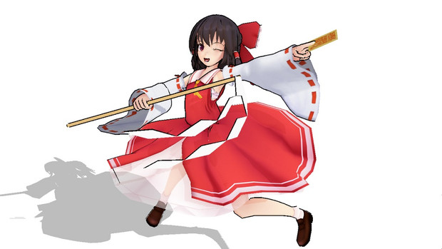 Mmd 霊夢の元気良さ気なポーズ Pulse さんのイラスト ニコニコ静画 イラスト