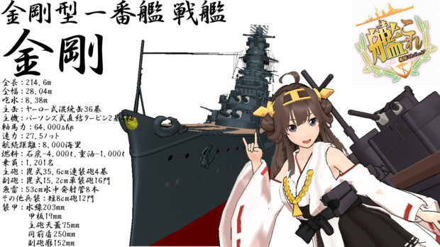 Mmd艦隊これくしょん 金剛 鴨炉理 さんのイラスト ニコニコ静画 イラスト