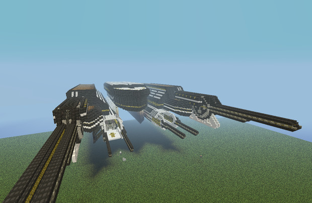 Minecraft 新型空中戦艦建造中ー テラオアズ2 さんのイラスト ニコニコ静画 イラスト