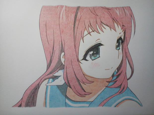 色鉛筆模写 まなかちゃん 第１話から じんじん 色鉛筆修行中 さんのイラスト ニコニコ静画 イラスト