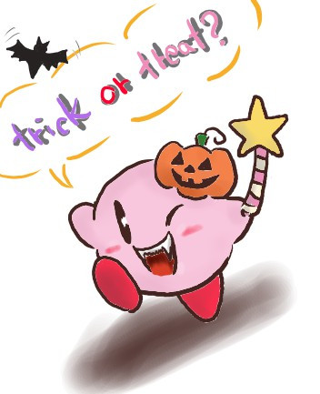 ハロウィンっぽいカービィ うづきmechan さんのイラスト ニコニコ静画 イラスト