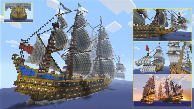 ガレオン船 -HMS Royal Seas- Minecraft Xbox360