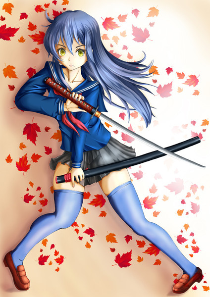 日本刀女子高生 Hachi さんのイラスト ニコニコ静画 イラスト