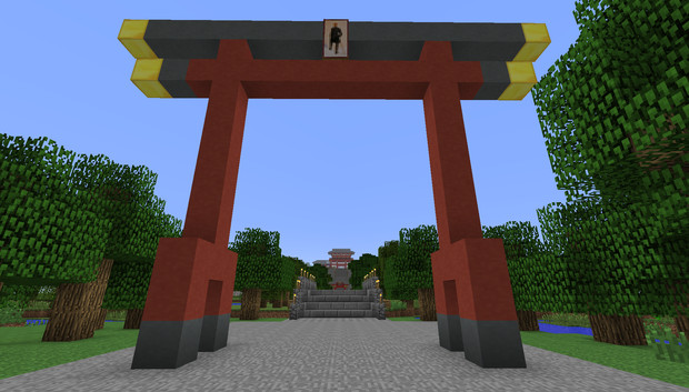 鶴岡八幡宮（マインクラフト）