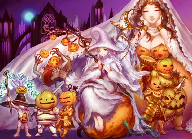 Helloween In Anor Londo かめの子束子 さんのイラスト ニコニコ静画 イラスト