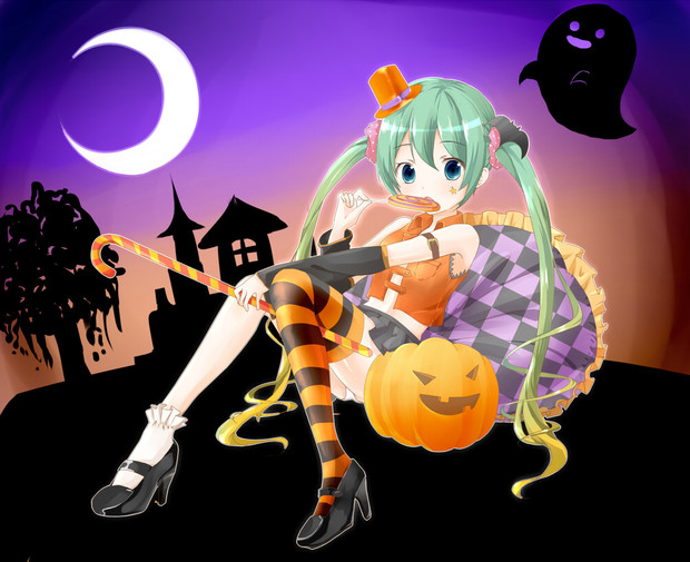 ハロウィンミクさん ぬこ さんのイラスト ニコニコ静画 イラスト