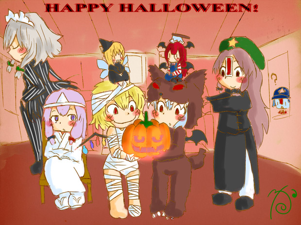 紅魔館のハロウィン るっか さんのイラスト ニコニコ静画 イラスト