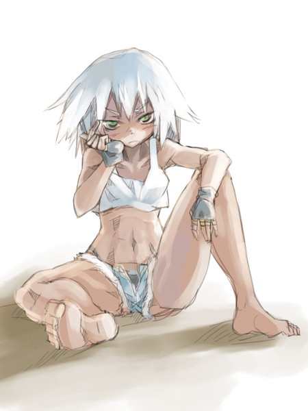 白髪褐色 ニコニコ静画 イラスト