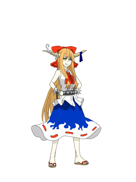 萃香立ち絵 紙様 さんのイラスト ニコニコ静画 イラスト
