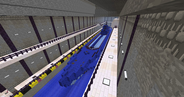Minecraft イ401と格納庫 かにかま さんのイラスト ニコニコ静画 イラスト