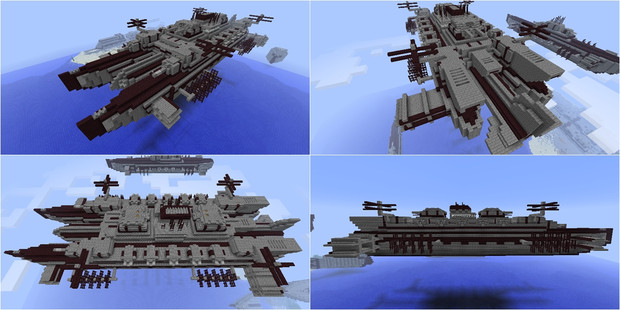 Minecraft 空中戦艦の紹介 スカルex さんのイラスト ニコニコ静画 イラスト