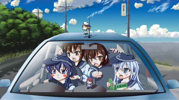 第六駆逐隊 車で出撃 マユラ さんのイラスト ニコニコ静画 イラスト