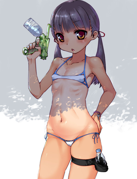 きわどい水着と水鉄砲 今ゾン マイクロビキニ五段 さんのイラスト ニコニコ静画 イラスト
