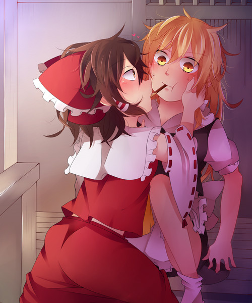 ちょっと早めのレイマリ びびり さんのイラスト ニコニコ静画 イラスト