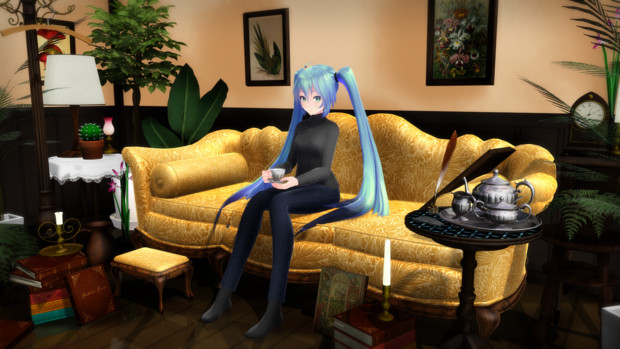観葉植物のある部屋 とりそば さんのイラスト ニコニコ静画 イラスト