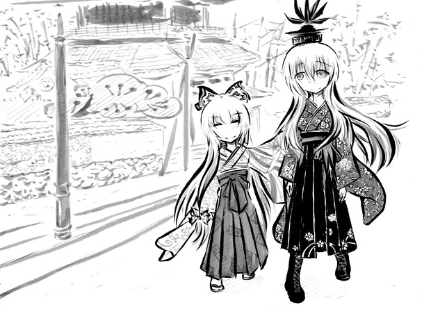 けねもこは正義だと思うの 大正チックなのも悪く無い ｃｖｓ さんのイラスト ニコニコ静画 イラスト