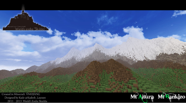 Minecraft マイクラで作る美しい風景 バンキーゾ山 1 かで さんのイラスト ニコニコ静画 イラスト