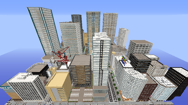 Minecraft 超巨大都市をつくりたかった さとー さんのイラスト ニコニコ静画 イラスト