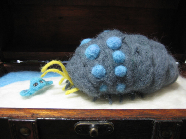 羊毛フェルト 王蟲作ってみた 風の谷のナウシカ Latte さんのイラスト ニコニコ静画 イラスト