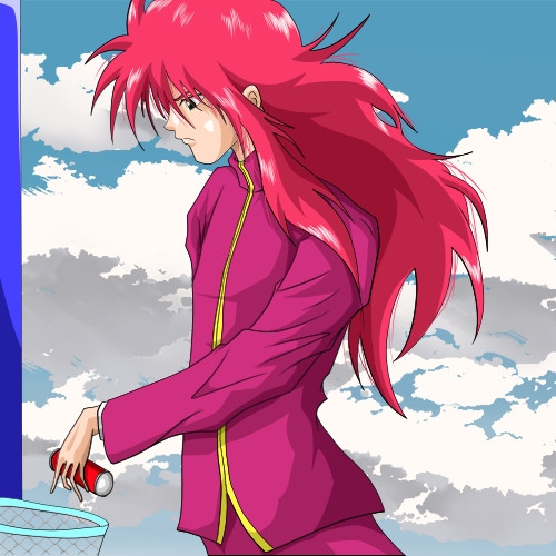 ポイ捨て空き缶をごみ箱に捨てる蔵馬 セナ さんのイラスト ニコニコ静画 イラスト