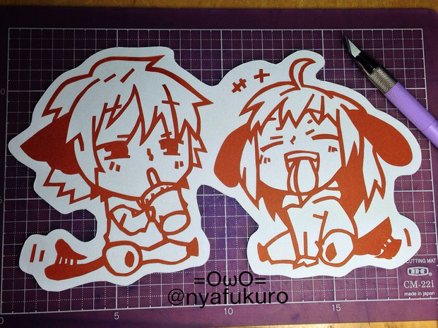 96りせ 切り絵 