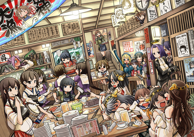 艦これ 居酒屋鳳翔 集合絵 坂崎ふれでぃ さんのイラスト ニコニコ静画 イラスト
