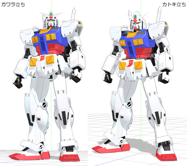 ←ガワラ立ち　カトキ立ち→