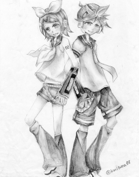 鏡音 シャーペン まつり さんのイラスト ニコニコ静画 イラスト