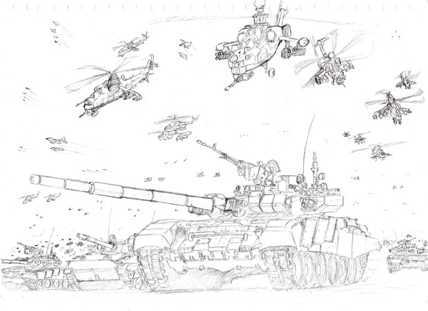 進撃のロシア軍 紅魔館警備兵 さんのイラスト ニコニコ静画 イラスト