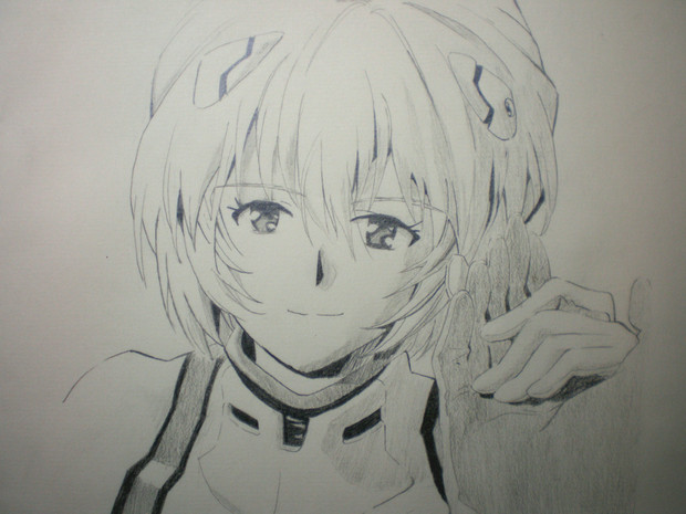 シャーペンで綾波レイ描いてみた Naka さんのイラスト ニコニコ静画 イラスト
