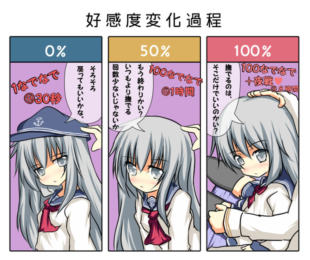 響ちゃんの好感度変化過程 枝豆恵比寿 さんのイラスト ニコニコ静画 イラスト