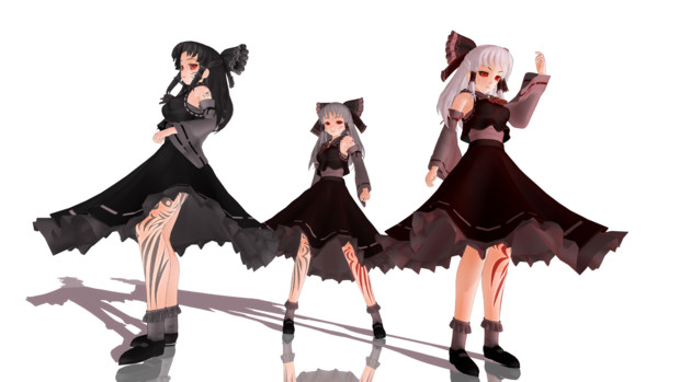 Mmd 禍霊夢ver 2 バージョンアップ Zing さんのイラスト ニコニコ静画 イラスト