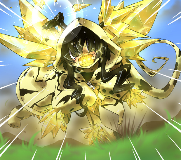 大怪獣ラッシュ版エレキング擬人化 やばみつ 活動停止中 さんのイラスト ニコニコ静画 イラスト