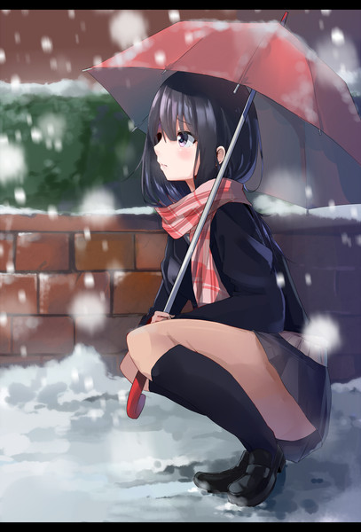 雪 降ってきたなあ 黒菌 さんのイラスト ニコニコ静画 イラスト