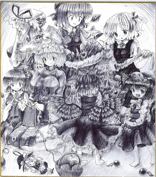 ボールペン一本で 八雲一家とバカルテット 大ちゃんのクリスマス準備 ニコニコ静画 イラスト