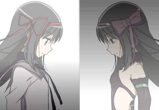 暁美ほむら 光と影 Ver2 モンプチ さんのイラスト ニコニコ静画 イラスト