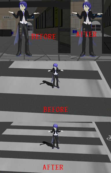 上小田井駅前横断歩道改変用アクセ Mmdアクセサリ配布 Minami さんのイラスト ニコニコ静画 イラスト