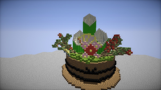 Minecraftで門松作ってみました よしたけ さんのイラスト ニコニコ静画 イラスト