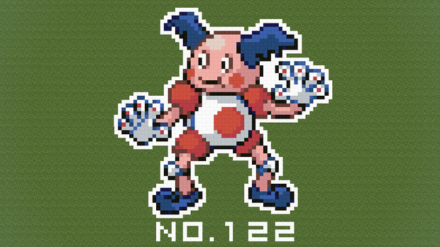 マイクラ ポケモン図鑑no 122 ドット絵 のむちょん さんのイラスト ニコニコ静画 イラスト
