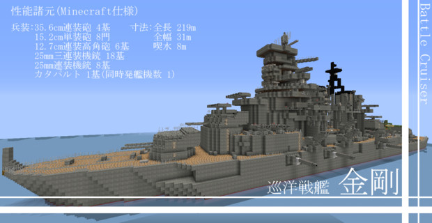 戦艦 金剛を作ってみました 颯希 さんのイラスト ニコニコ静画 イラスト