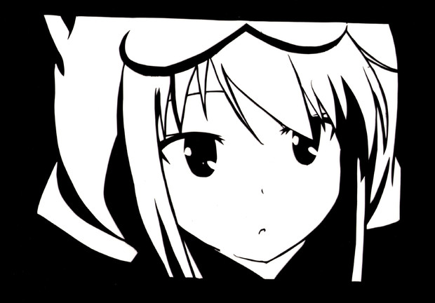 さくら荘 椎名ましろ 切り絵 ぎょくろp さんのイラスト ニコニコ静画 イラスト