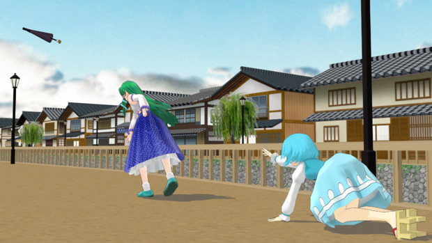 早苗 小傘の癖に人に媚び売るなんて生意気です Hiro さんのイラスト ニコニコ静画 イラスト