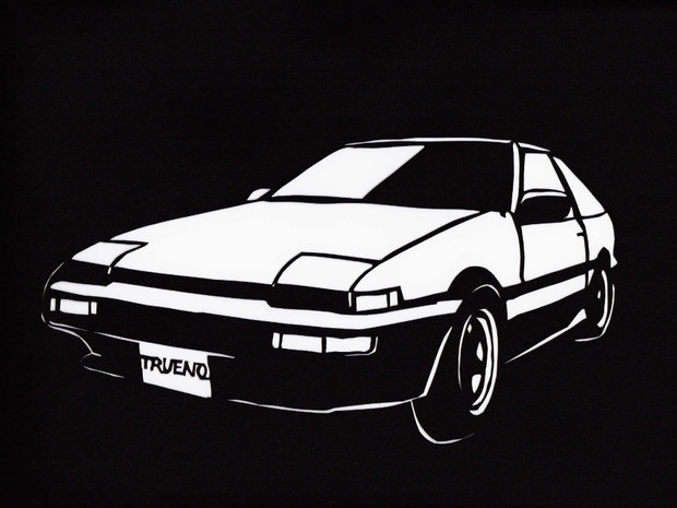 【切り絵】スプリンタートレノ(AE86)