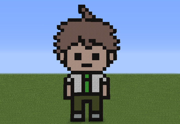 スーパーダンガンロンパ日向君 ドット絵 Minecraft Ryoga さんのイラスト ニコニコ静画 イラスト