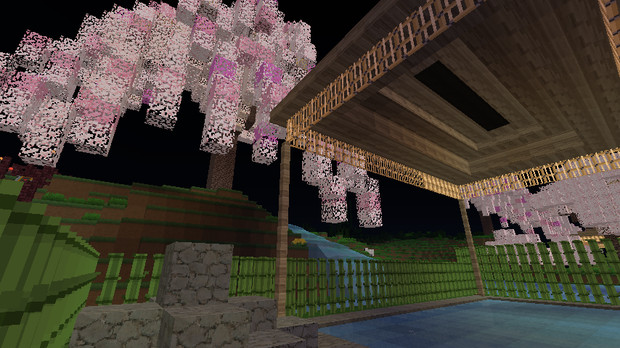 Minecraft 温泉 アスカにゃん さんのイラスト ニコニコ静画 イラスト