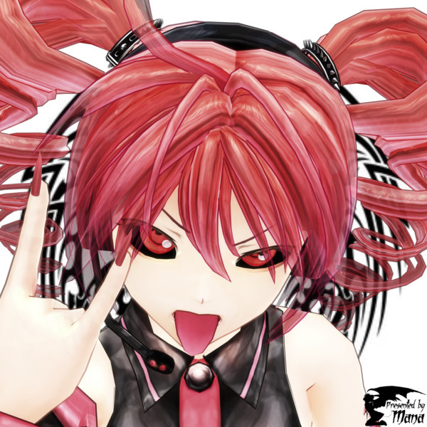 第一回mmdより目上目遣い選手権 メロイックサイン Mana さんのイラスト ニコニコ静画 イラスト