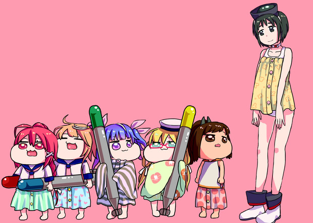 プールタオルの潜水艦達 あおちゃん さんのイラスト ニコニコ静画 イラスト